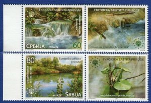 1635 - SERBIA 2021 - European Nature Protection - MNH Set + Label