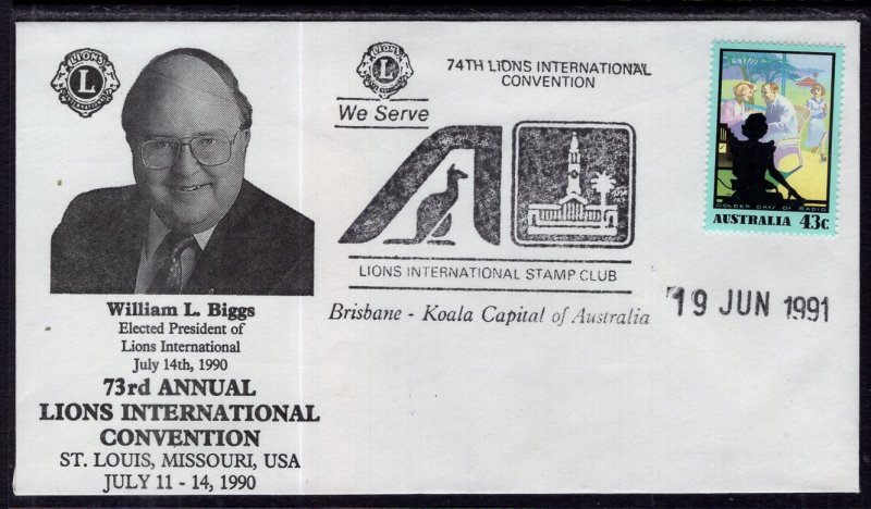 Australia Lion's Club 74th International Convention Brisbane 1991 Cover