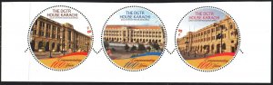 Pakistan. 2016. 1508-10. Karachi architecture, buildings. MNH.