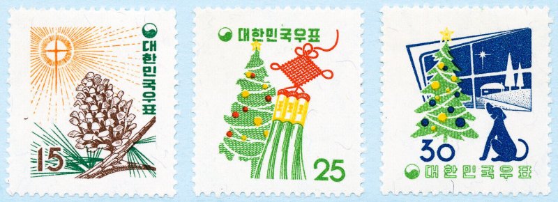 Korea Stamps # 265-67 MNH VF Scott Value $40.00