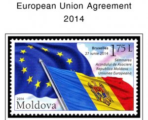 COLOR PRINTED MOLDOVA 2011-2020 STAMP ALBUM PAGES (52 illustrated pages)