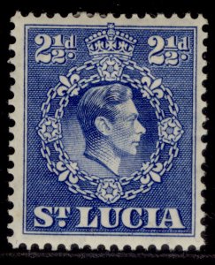 ST. LUCIA GVI SG132, 2½d ultramarine, M MINT.