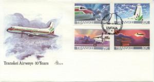 1987 Transkei Airways - 10th Anniversary 183-6 FDC