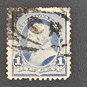 219 used - ugly cancel nice stamp!  F-NG