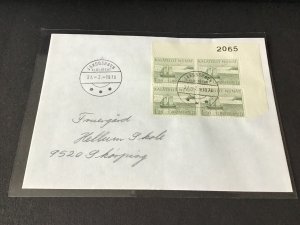 Greenland 1976 stamps Block  cover Ref R32091