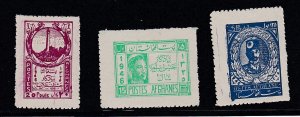 Afghanistan # 347-349, Independence 28th Anniversary, Mint Hinged 1/3 Cat.