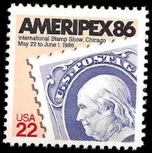 # 2145 MINT NEVER HINGED AMERIPEX 1986