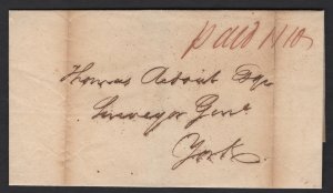 1817 Kingston straightline cancel “KINGSTON / 28 JUL 17” pm reverse of fo...