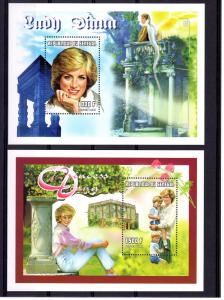 Senegal 1998 Diana Princess of Wales 3 SS perf.MNH Sc 1305/7