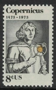 Scott 1488- Copernicus, Polish Astronomer- MNH 8c 1973- unused mint stamp