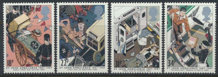 GB SG 1359 - 1362  SC# 1180-1183 MNH  - St Johns Ambulance Brigade