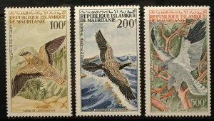 Mauritania C29-C31 Complete Mint H Set, 1964, Birds
