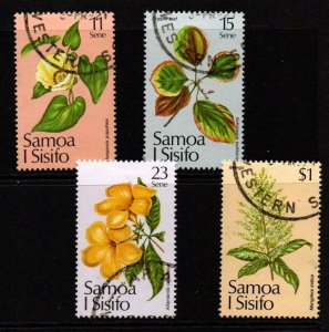 SAMOA SG607/10 1981 FLOWERS USED