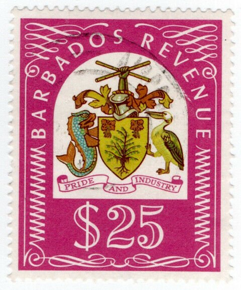 (I.B) Barbados Revenue : Duty Stamp $25