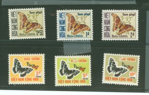 Vietnam/South (Empire/Republic) #J15-J20 Unused Single (Complete Set)