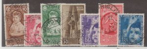 Italy Scott #367-373 Stamps - Used Set