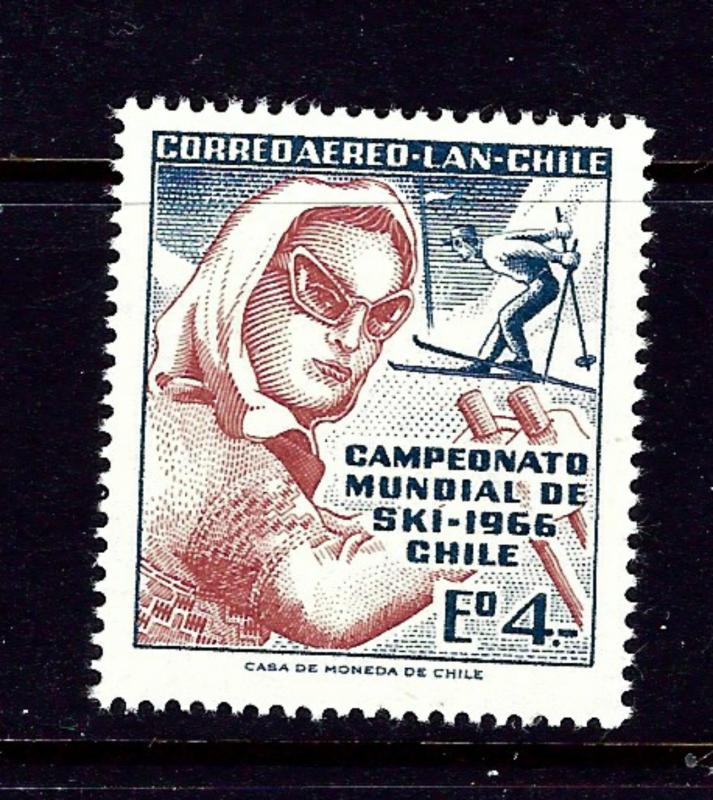 Chile C264 MNH 1966 Skiers