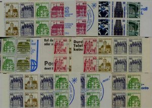Germany Berlin 9 diff. MNH booklets