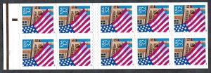 United States #2921a 32¢ Flag over Porch (1996). Pane of 10. 1996 date. MNH