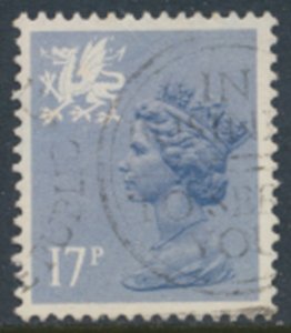 Wales  GB  Machin 17p SG W44  Used Type I   SC# WMMH30  see details