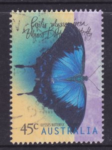 Australia -1998 Butterflies  - Ulysses - used 45c