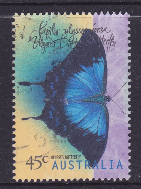 Australia -1998 Butterflies  - Ulysses - used 45c