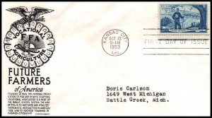 US 1024 Future Farmers C Anderson Black Typed FDC