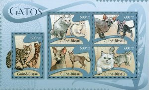 Cats Stamp Bengal Asian Russian Oriental Turkish S/S MNH #5764-5768