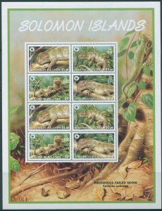 Solomon Islands 2005 SG1165S WWF Skink sheetlet MNH