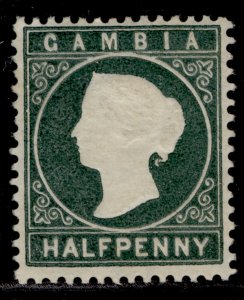 GAMBIA GV SG21, ½d myrtle-green, M MINT.