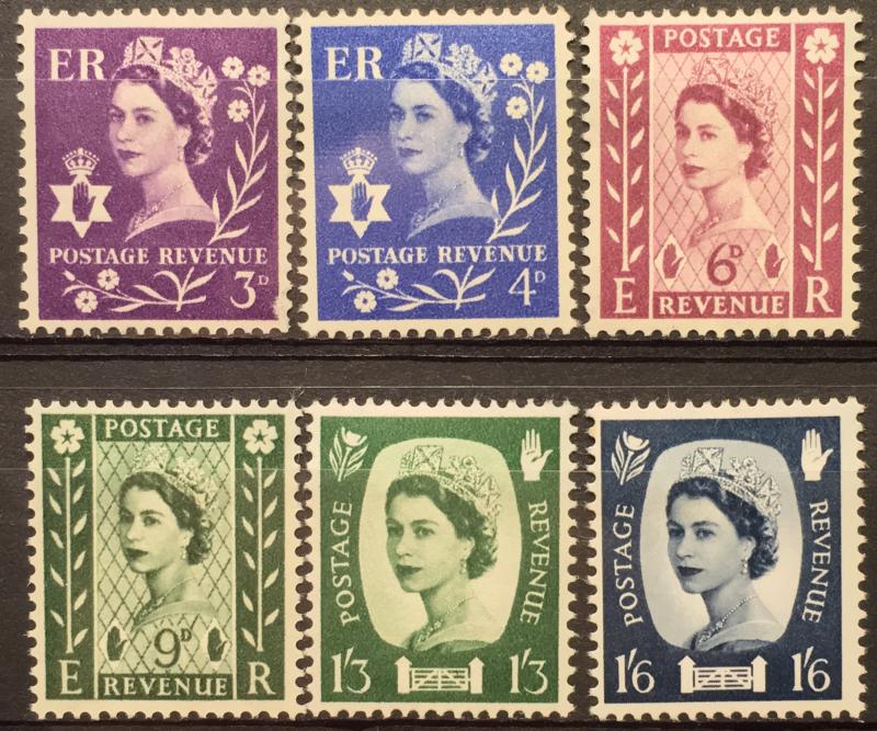 Northern Ireland 1-6 mnh set