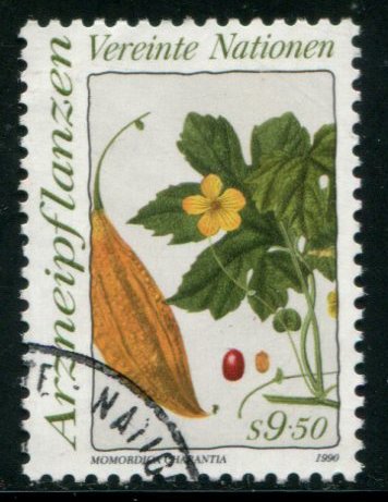 102 UN - Vienna 9.50s Medicinal Plants,  used
