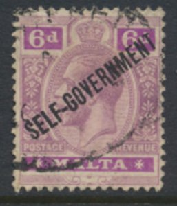 Malta SG 109  SC# 80    Used please   see details and scans 1922             ...