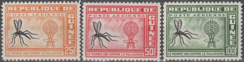 Guinea#C29-31M F-VF CV $2.70 (SU1782L)