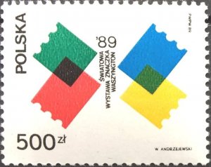 Poland 1989 MNH Stamps Scott 2934 World Stamp Expo Washington DC Philately