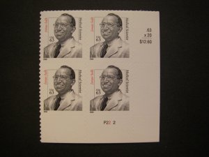 Scott 3428, 63c Jonas Salk, PB4 #P22 2 LR, MNH Beauty, Distinguished Americans