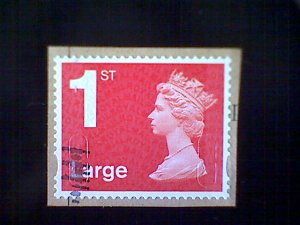 Great Britain, Scott #MH428, 2013 used on paper, Machin: 1st Large, bright red