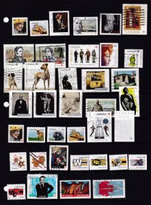 Canada 2007-2013-  collection of 162 used Stamps ( 6 Scans)