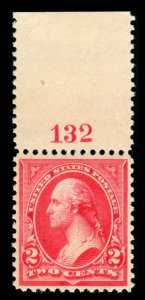 MOMEN: US STAMPS #266 MINT OG NH VF/XF PF CERT