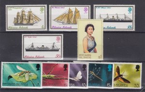 Pitcairn Islands QEII 1975 Sets x 2 To $1 MH BP2928 