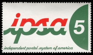US #LOCAL IPSA Independent postal system of America, 5c VF mint never hinged,...