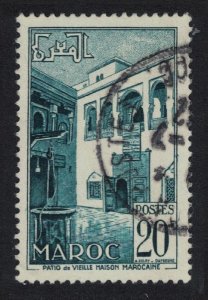 Fr. Morocco Old Moroccan Courtyard 20Fr 1953 Canc SC#272 SG#408 MI#342