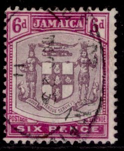 JAMAICA GV SG44, 6d dull & bright purple, USED. Cat £25.