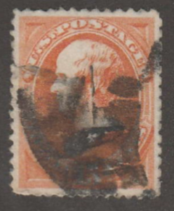 U.S. Scott #189 Webster Stamp - Used Single