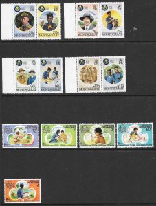 WORLDWIDE Scouting Collection (245) All Mint Never Hinged Sets & Singles