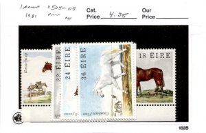 Ireland, Postage Stamp, #505-509 Mint NH, 1981 Horses (AB)