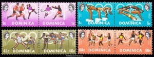 Dominica Scott 233-236 Mint never hinged.