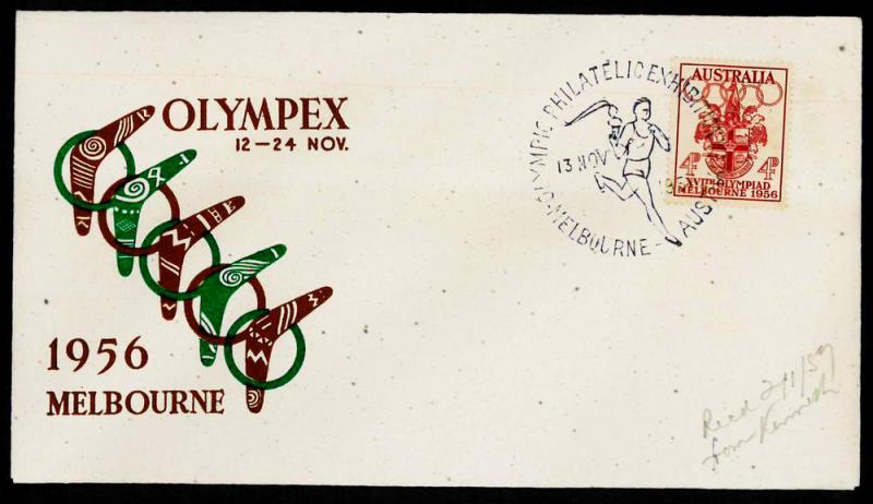 Australia - 1956 - OLYMPEX MELBOURNE Commemorative Cover