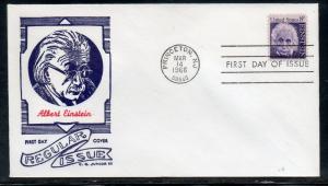 US #1285 Einstein FDC Junior Cachet unaddr D160