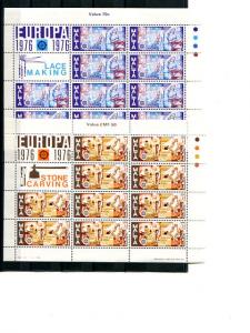 Malta 1973-1976  Europa mini sheets   Mint VF NH